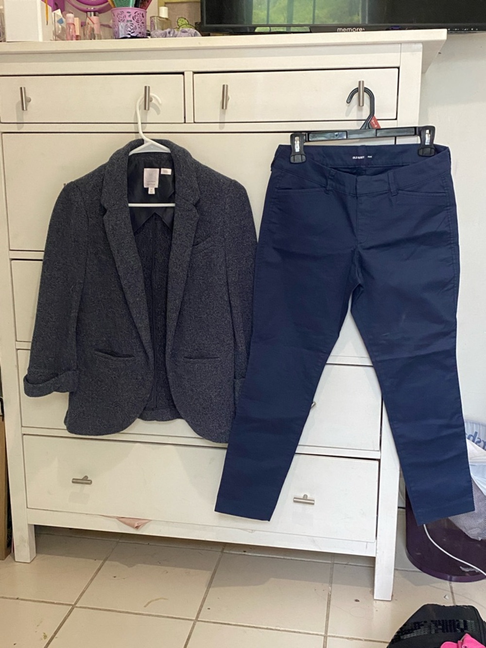 Old Navy Pixie Pants with blazer